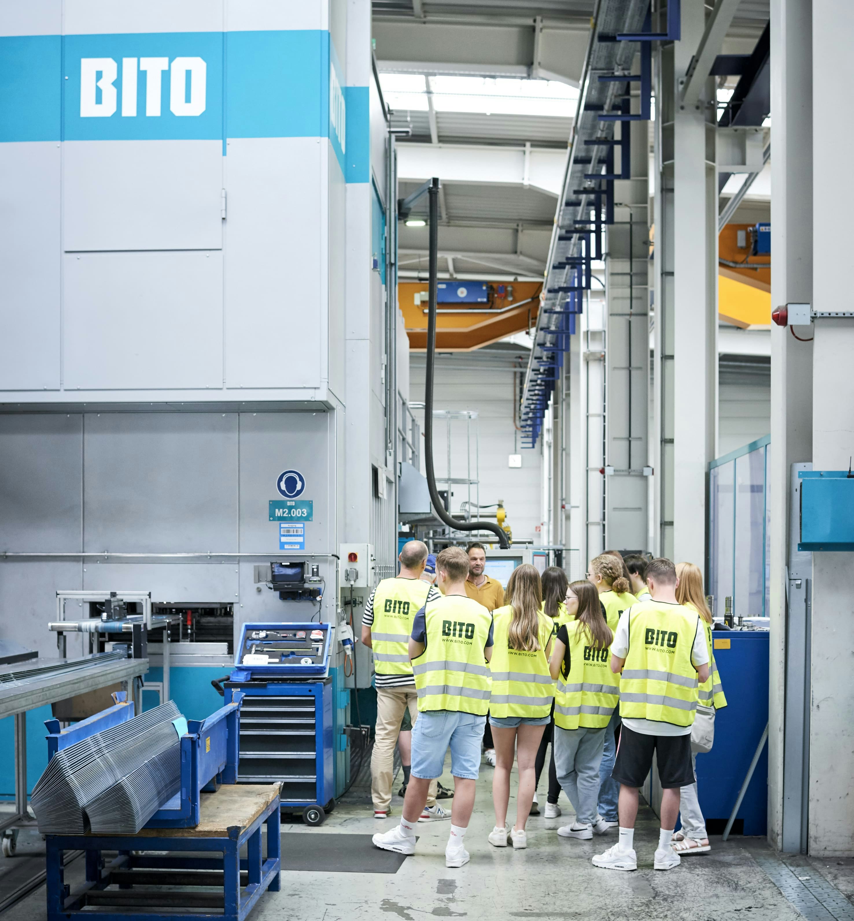 Werksführung am Ausbildungstag bei BITO