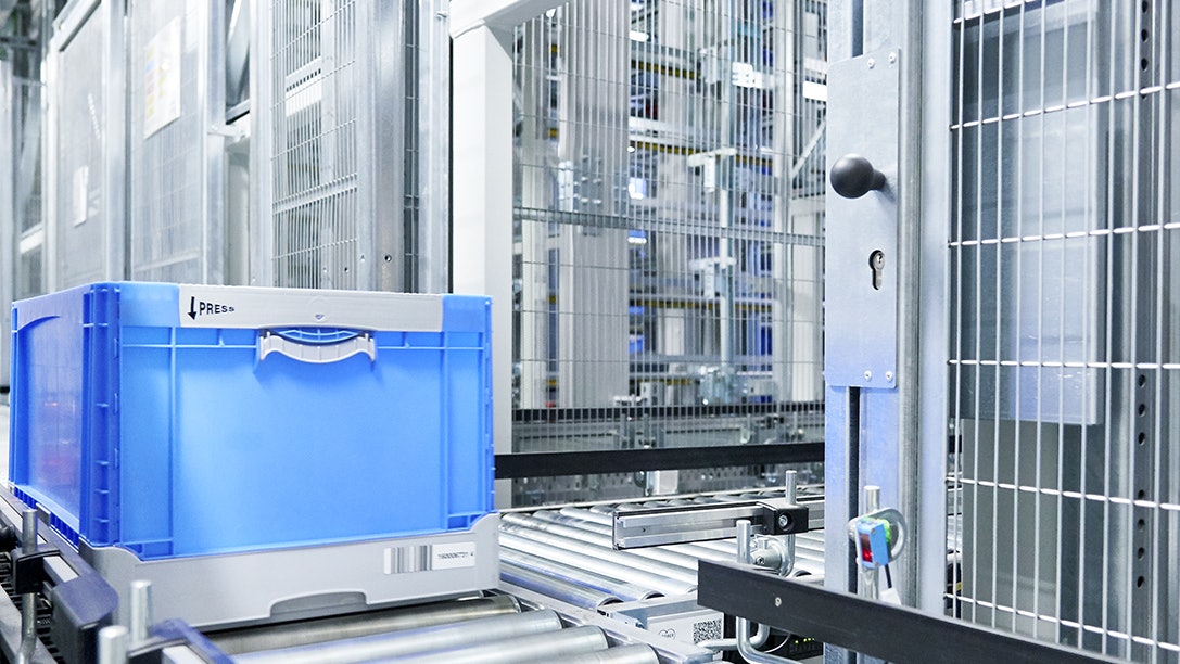 BITO Klappbox EQ auf Rollenbahn