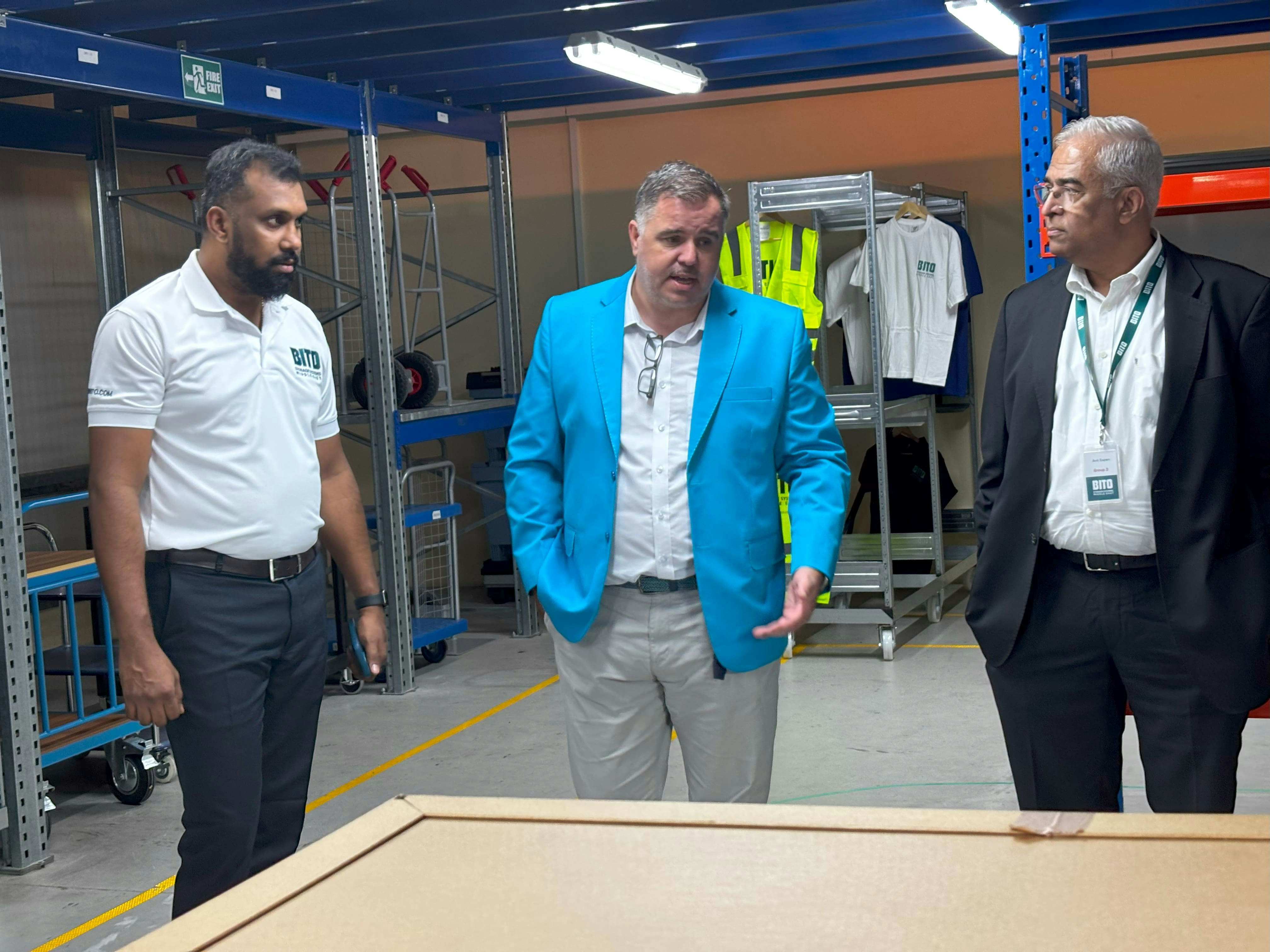 BITO drei Männer im Gespräch