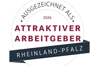 Logo für attraktiven Arbeitgeber Rheinland-Pfalz 2026