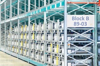 Gut geordnetes Großes verschiebbares Regal von BITO