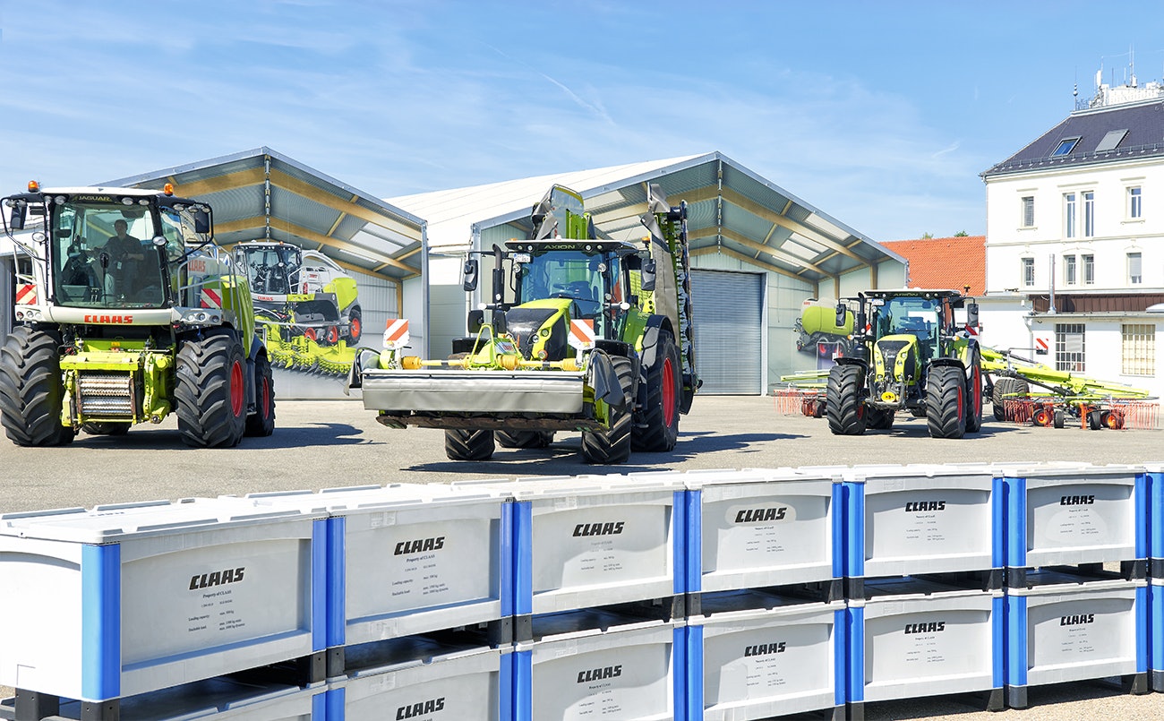 Schwerlastbehälter SL im Einsatz bei CLAAS