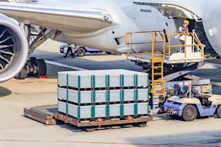 Schwerlastbehälter SL bei der Luftfrachtsicherung