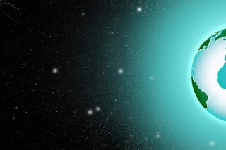 Ein KI Bild einer Grünen Erde zum Thema Verpackungsgesetz