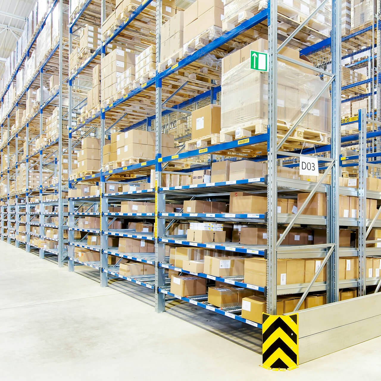 Doppeltiefe Regallagerung