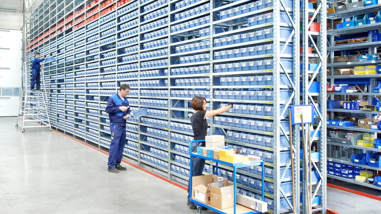 Einfachtiefe Regallagerun Fachbodenregalanlage