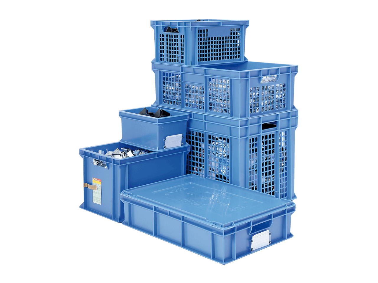 BITO Eurostapelbehälter in verschiedenen Arten.