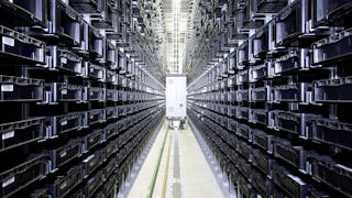 Automatisiertes Lager mit Kleinladungsträger KLT