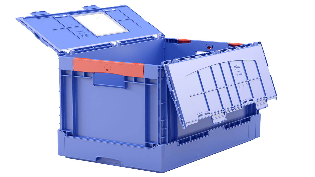 Klappbox EQ mit offenem Deckel