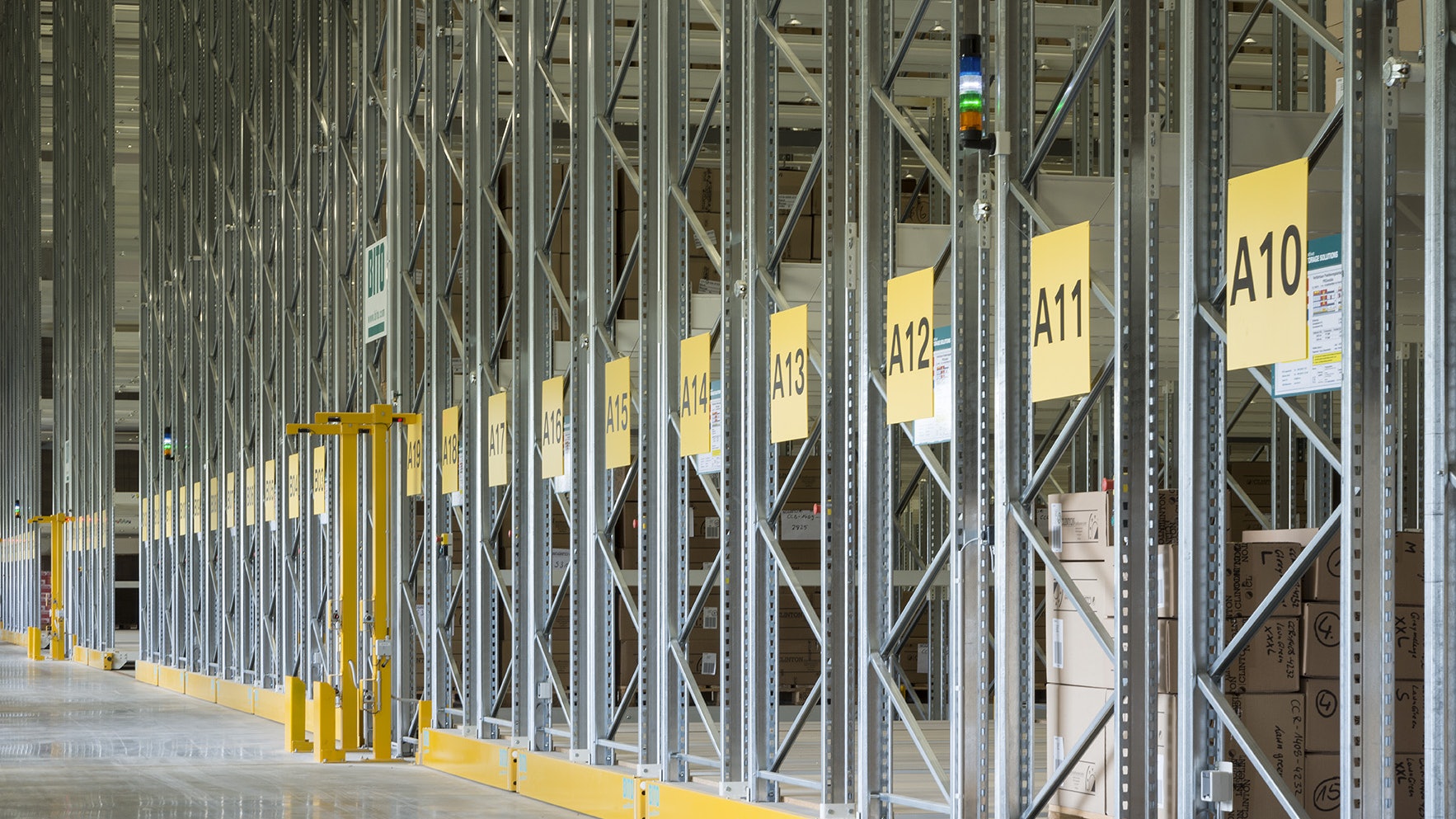 Verfahrbares Palettenregal