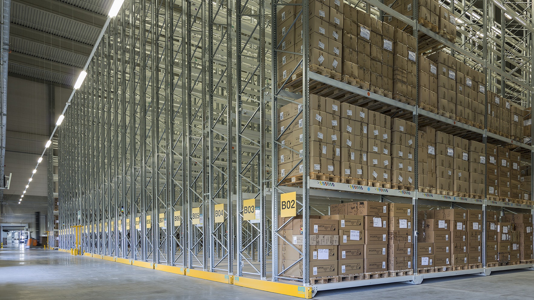 Verfahrbares Palettenregal