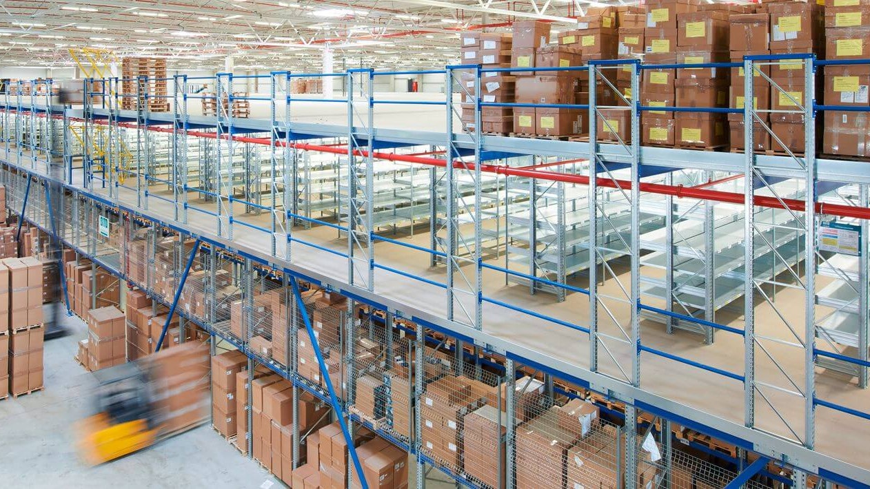 Lagerbühnensystem, Palettenregal, Fachbodenregal