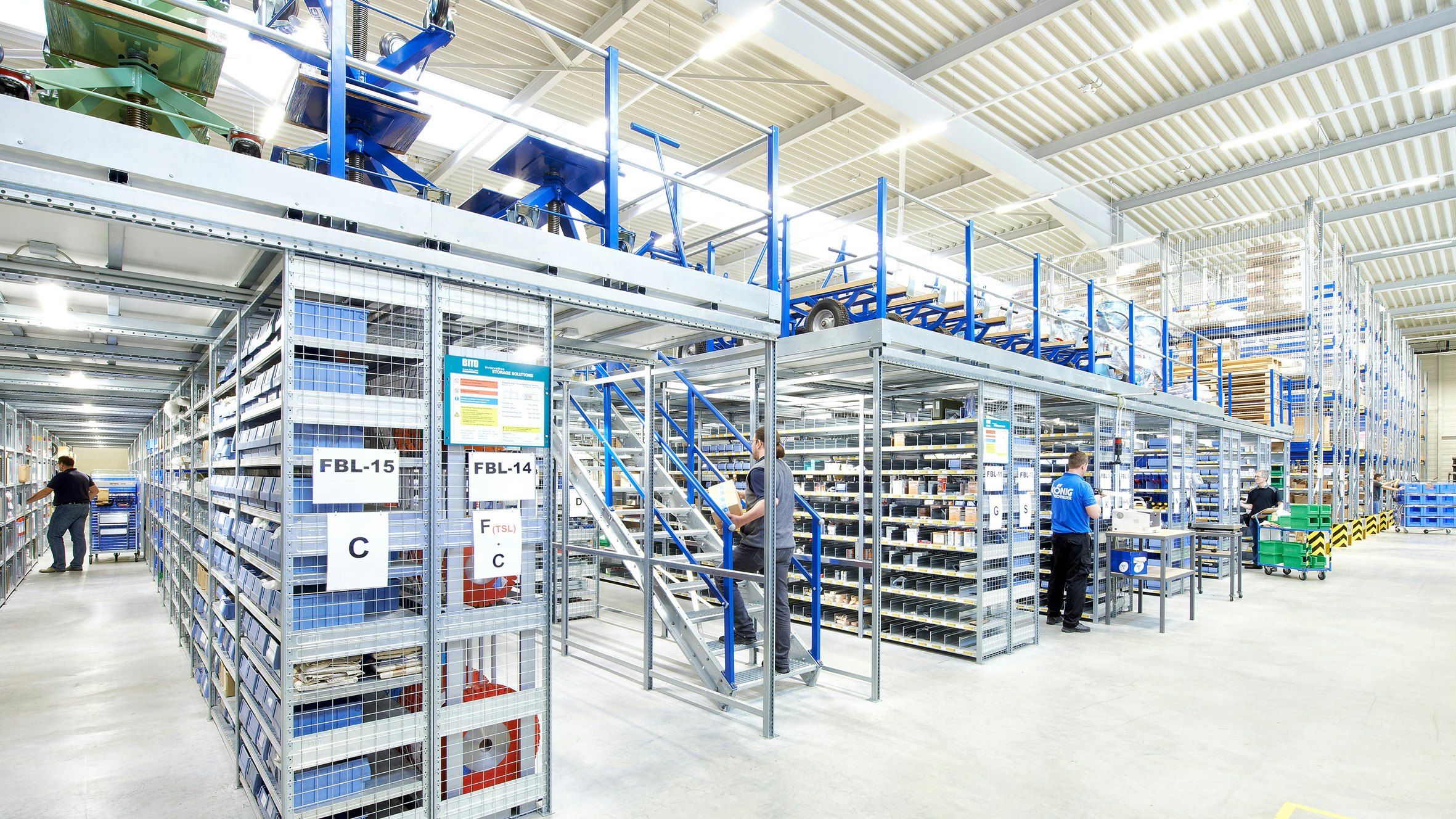 Stückgutlager, Mehrgeschoßanlage