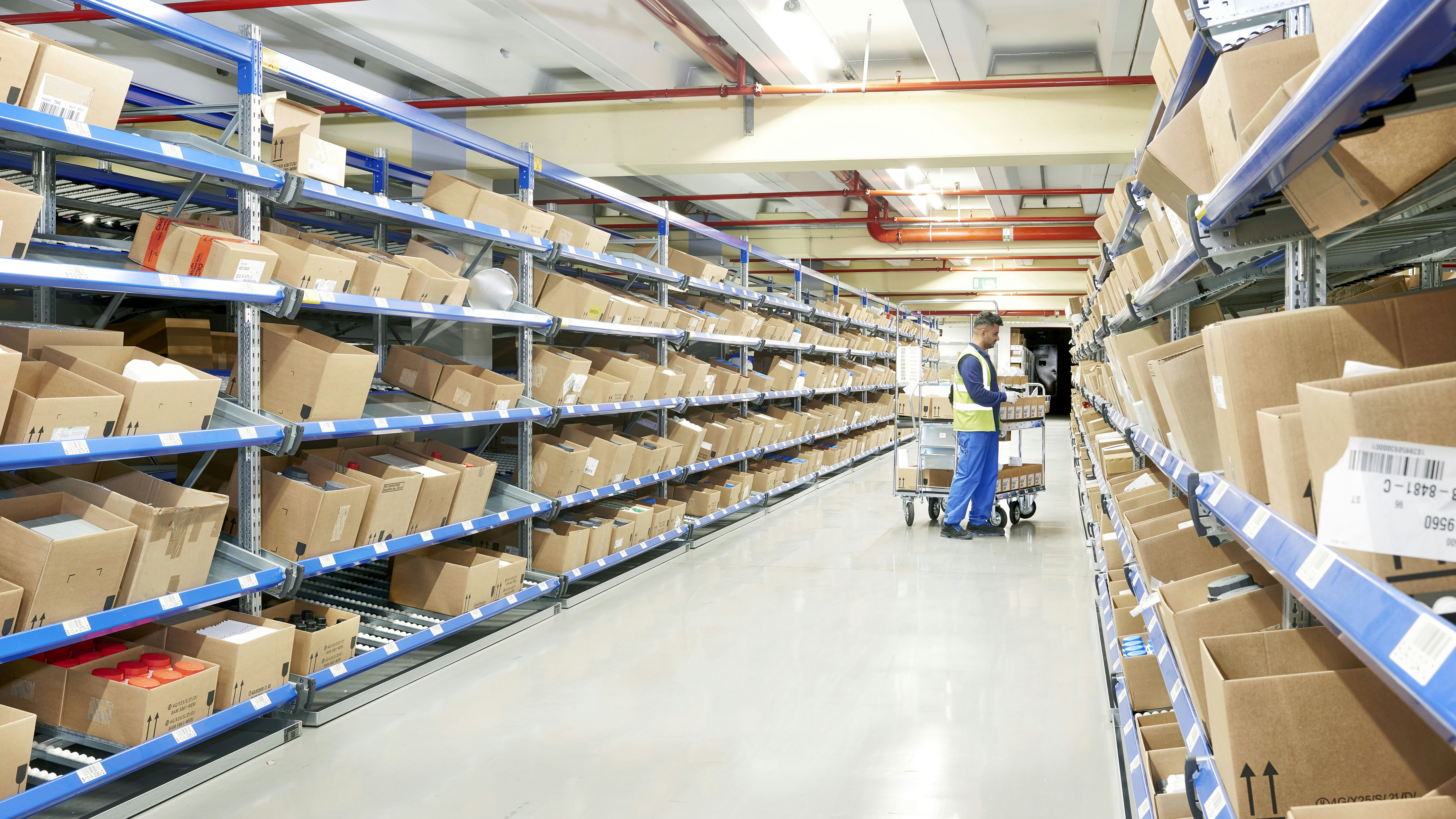 Stückgutdurchlaufregal